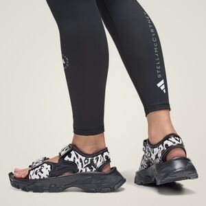 Adidas x Stella McCartney Hika Sandals, B&W Animal Print (Women's 8) NEW in Box!